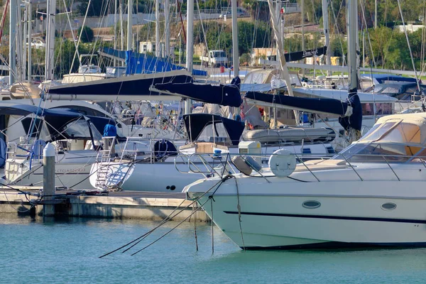 Talya Sicilya Akdeniz Marina Ragusa Ragusa Ili Aralık 2020 Limanda — Stok fotoğraf