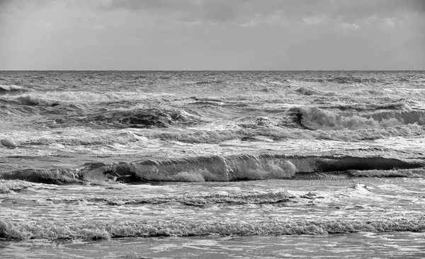 Italy Sicily Sicily Channel Rough Mediterranean Sea Stormy Day — Stock Photo, Image