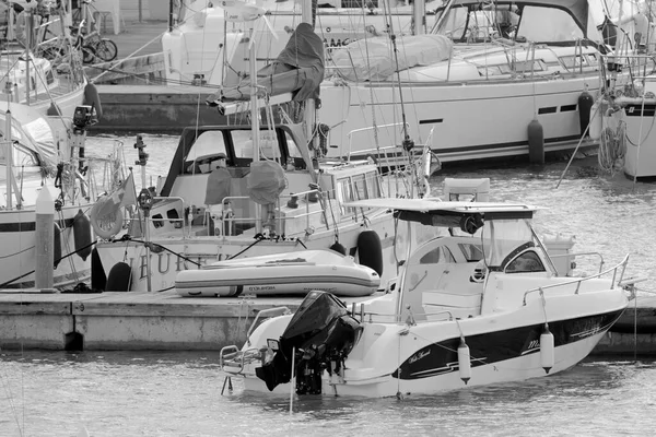Italien Sizilien Mittelmeer Marina Ragusa Provinz Ragusa Dezember 2020 Luxusyachten — Stockfoto