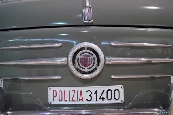 Italien Rom Expo Museum Für Polizeiautos Mai 2004 Fiat 600 — Stockfoto