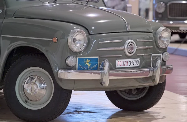 Italy Rome Police Cars Expo Museum May 2004 Fiat 600 — Stock Photo, Image