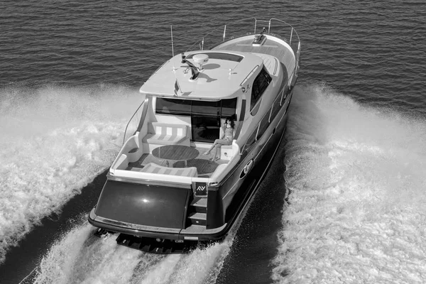 Włochy Fiumicino Rzym Marca 2007 Newport Luksusowy Jacht Abati Yachts — Zdjęcie stockowe