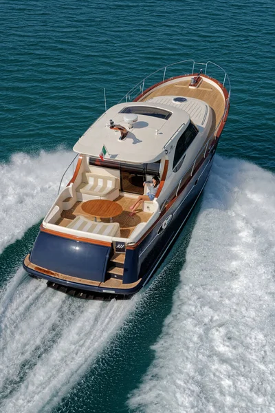 Italië Fiumicino Rome Maart 2007 Newport Abati Yachts Luxe Jacht — Stockfoto