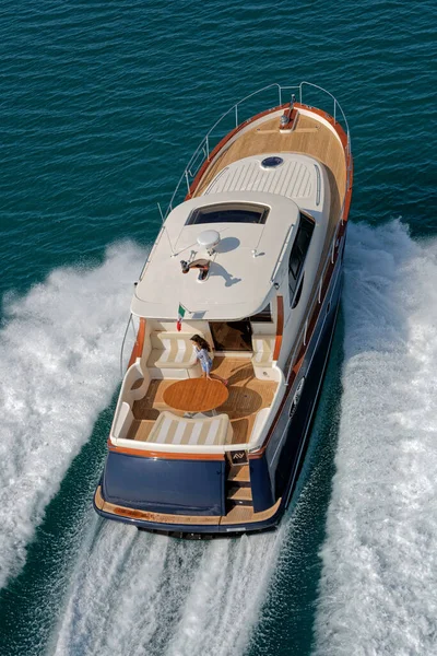 Włochy Fiumicino Rzym Marca 2007 Newport Luksusowy Jacht Abati Yachts — Zdjęcie stockowe