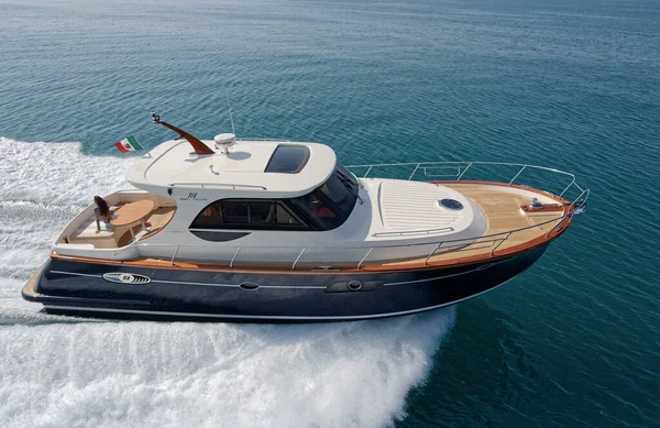 Włochy Fiumicino Rzym Marca 2007 Newport Luksusowy Jacht Abati Yachts — Zdjęcie stockowe