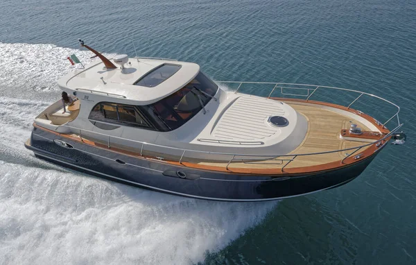 Włochy Fiumicino Rzym Marca 2007 Newport Luksusowy Jacht Abati Yachts — Zdjęcie stockowe