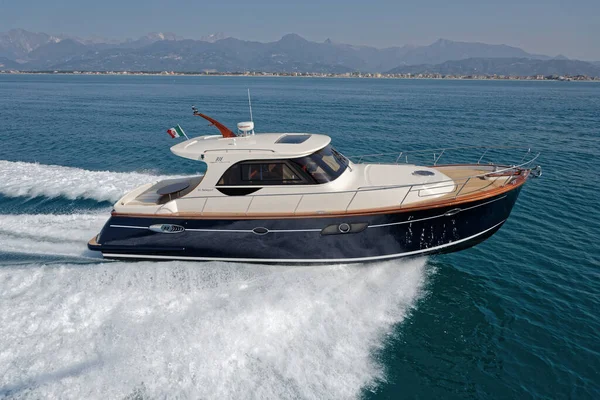 Italia Fiumicino Roma Marzo 2007 Newport Abati Yachts Yacht Lusso — Foto Stock