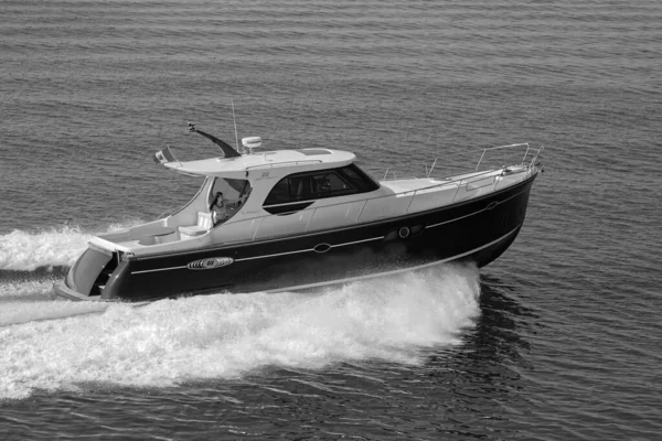 Włochy Fiumicino Rzym Marca 2007 Newport Luksusowy Jacht Abati Yachts — Zdjęcie stockowe