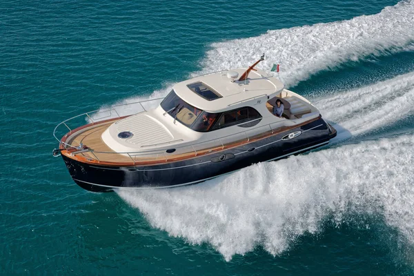 Itálie Fiumicino Řím Březen 2007 Newport Abati Yachts Luxusní Jachta — Stock fotografie