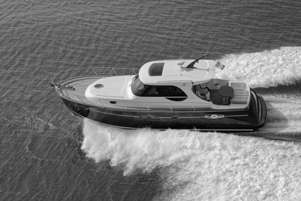 Włochy Fiumicino Rzym Marca 2007 Newport Luksusowy Jacht Abati Yachts — Zdjęcie stockowe