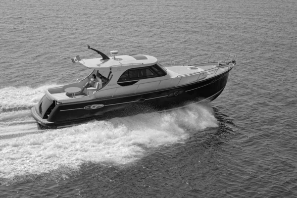 Włochy Fiumicino Rzym Marca 2007 Newport Luksusowy Jacht Abati Yachts — Zdjęcie stockowe