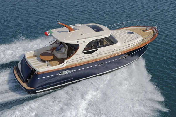 Włochy Fiumicino Rzym Marca 2007 Newport Luksusowy Jacht Abati Yachts — Zdjęcie stockowe