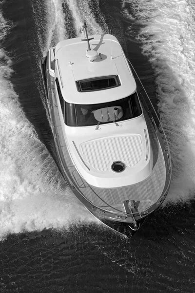 Italy Fiumicino Rome Березня 2007 Newport Abati Yachts Luxury Yacht — стокове фото
