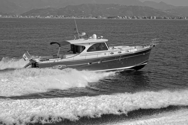 Włochy Fiumicino Rzym Marca 2007 Portland Luksusowy Jacht Abati Yachts — Zdjęcie stockowe