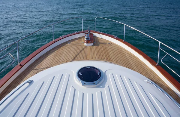 Italien Toscana Viareggio Newport Abati Yachts Lyxyacht Över Fören — Stockfoto
