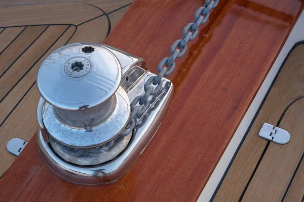 Włochy Toskania Viareggio Marca 2007 Newport Abati Yachts Luksusowy Jacht — Zdjęcie stockowe