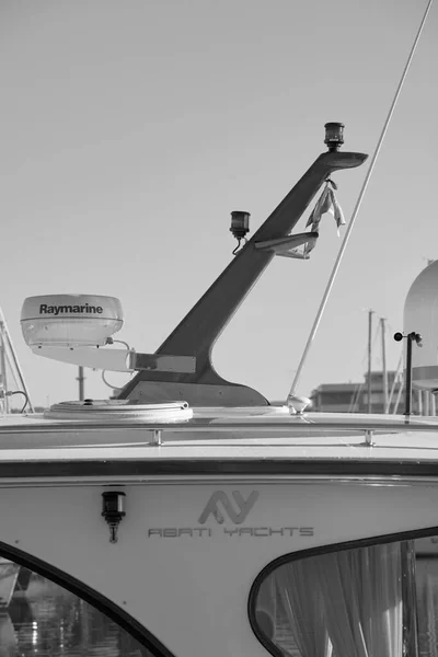 Italien Toskana Viareggio Januar 2006 Abati Yachts Portland Luxusjacht Hafen — Stockfoto