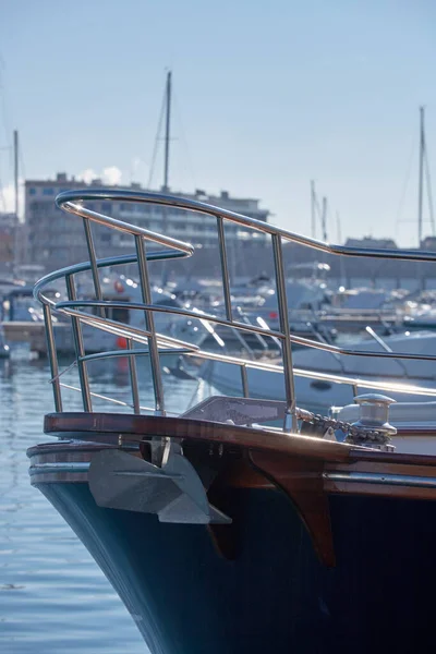 Italy Tuscany Viareggio Abati Yachts Portland Luxury Yacht Port View — стоковое фото