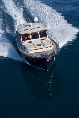 İtalya, Toskana, Viareggio; 12 Ocak 2006, ABATI YACHTS PORTLAND 55 Istakoz Lüks yat, hava manzaralı