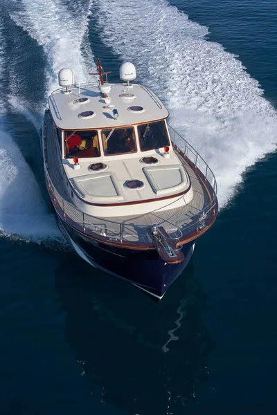 Italien Toskana Viareggio Januar 2006 Abati Yachts Portland Lobster Luxusyacht — Stockfoto