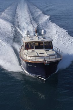 İtalya, Toskana, Viareggio; 12 Ocak 2006, ABATI YACHTS PORTLAND 55 Istakoz Lüks yat, hava manzaralı