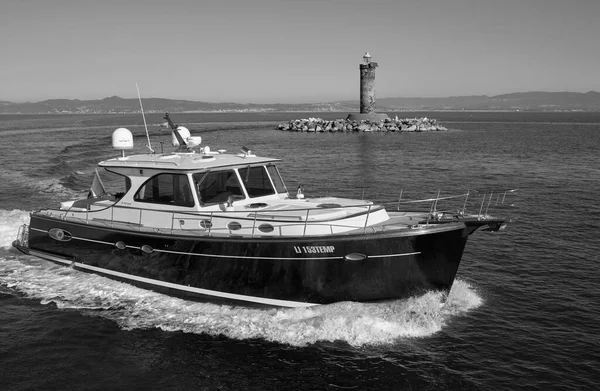 Italy Tuscany Viareggio January 2006 Abati Yachts Portland Lobster Luxury — Stock Photo, Image