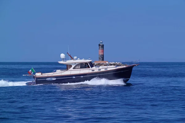 Itálie Toskánsko Viareggio Července 2005 Abati Yachts Portland Lobster Luxusní — Stock fotografie