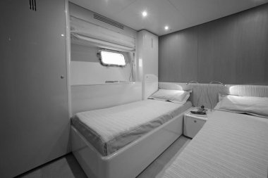 Fransa, Cannes, 8 Eylül 2005, CNM CONTINENTAL 80 lüks yat, misafir yatak odası