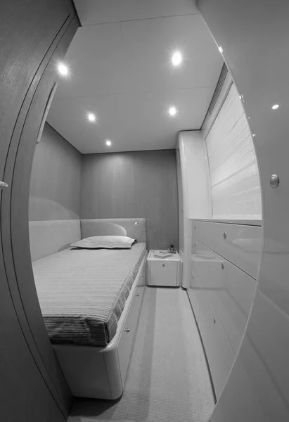 France Cannes September 2005 Cnm Continental Luxury Yacht Guests Bedroom — Stock Photo, Image