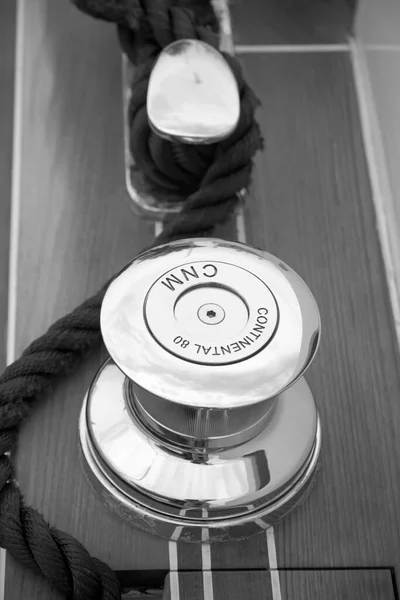 France Cannes Вересня 2005 Cnm Continental Luxury Yacht Winch Nautical — стокове фото