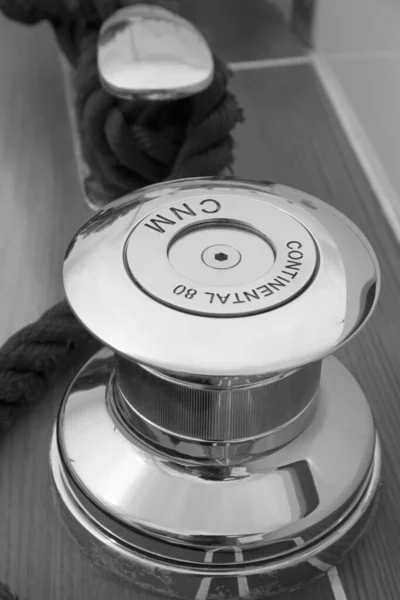 France Cannes September 2005 Cnm Continental Luxury Yacht Winch Nautical — Stock Photo, Image
