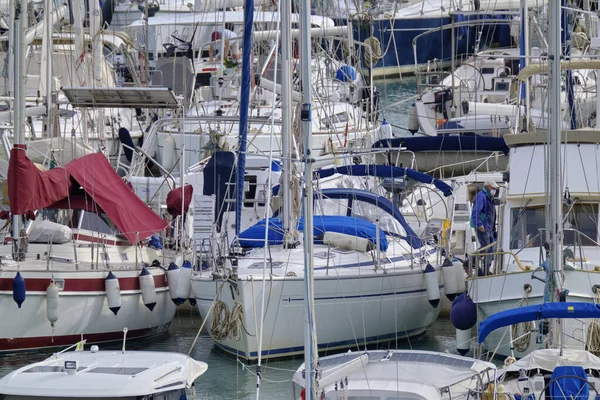 Italien Sizilien Mittelmeer Marina Ragusa Provinz Ragusa Januar 2021 Menschen — Stockfoto