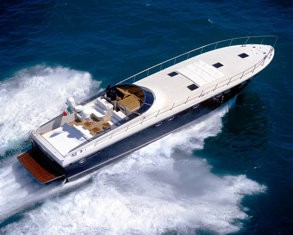 Italy Fiumicino Рим Вересня 2002 Itama Luxury Yacht Air View — стокове фото