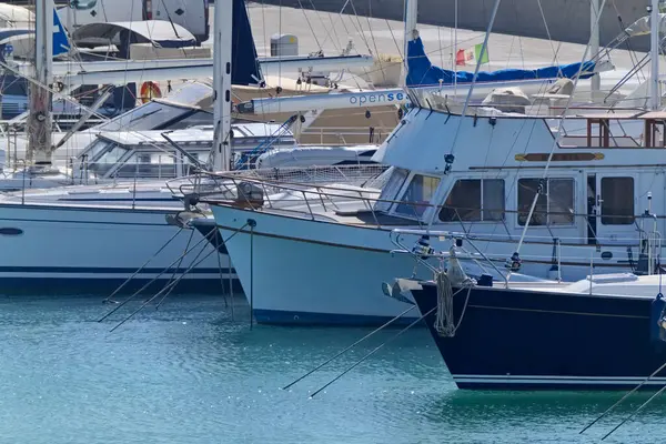 Talya Sicilya Akdeniz Marina Ragusa Ragusa Ili Şubat 2021 Limanda — Stok fotoğraf