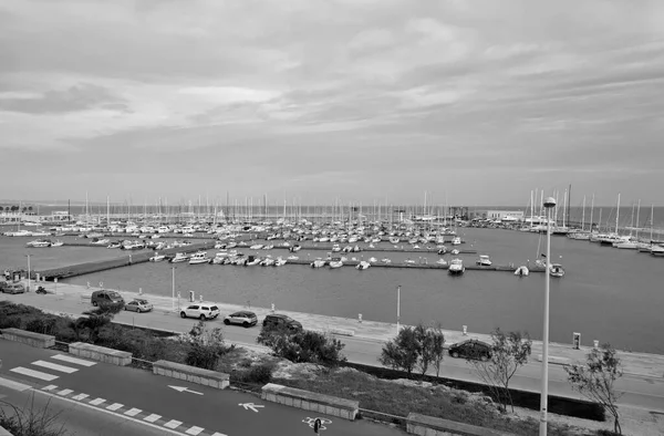 Italie Sicile Méditerranée Marina Ragusa Province Raguse Bateaux Moteur Yachts — Photo