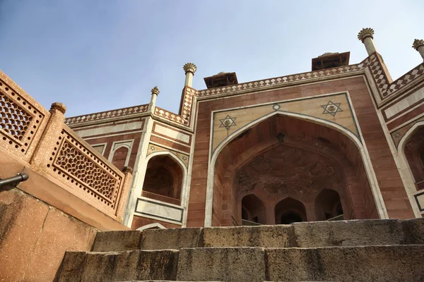 Índia Delhi Palácio Túmulo Humayun Construído Por Hamida Banu Begun — Fotografia de Stock