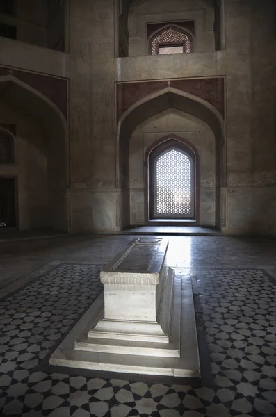 Inde Delhi Tombeau Humayun Construit Par Hamida Banu Commencé 1565 — Photo