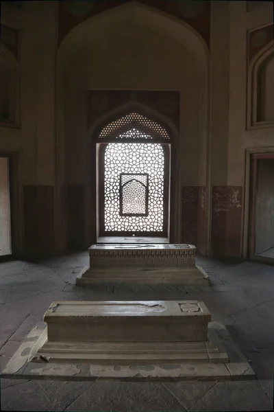 India Delhi Humayun Tomb Built Hamida Banu Begun 1565 Earliest — Stock Photo, Image