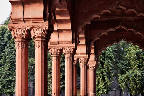 India Delhi Het Rode Fort Diwan Aan Oevers Van Rivier — Stockfoto