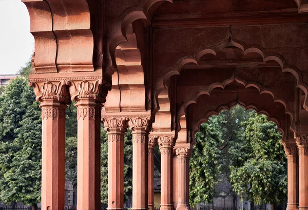 India Delhi Het Rode Fort Diwan Aan Oevers Van Rivier — Stockfoto