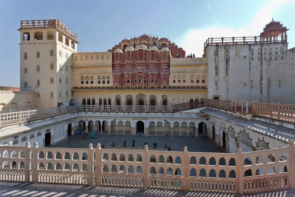 Rajasthan Jaipur Palace Winds Hawa Mahal 由Maharaja Sawai Pratap Singh建于1799年 — 图库照片