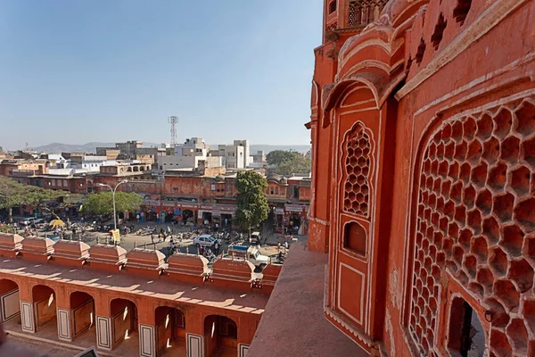 India Rajasthan Jaipur Palazzo Dei Venti Hawa Mahal Costruito Nel — Foto Stock