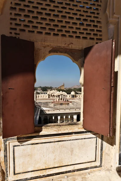 Índia Rajasthan Jaipur Palácio Dos Ventos Hawa Mahal Construído 1799 — Fotografia de Stock