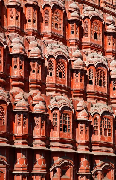 India Rajastán Jaipur Palacio Los Vientos Hawa Mahal Construido 1799 —  Fotos de Stock