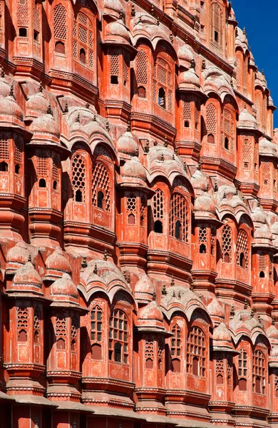 Στην Ινδία Rajasthan Jaipur Παλάτι Των Ανέμων Hawa Mahal Χτίστηκε — Φωτογραφία Αρχείου