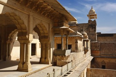 Hindistan, Rajasthan, Jaipur, Amber Kalesi, Amber Kalesi manzarası