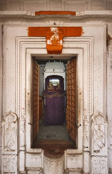 Inde Rajasthan Jaipur Temple Soleil Surya Mandir Autel Avec Deux — Photo
