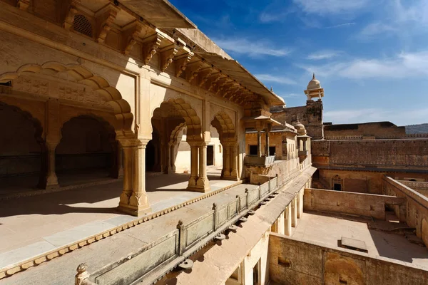 Indien Rajasthan Jaipur Amber Fort Över Amber Fort Palace — Stockfoto