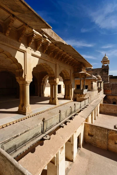 Indie Rajasthan Jaipur Amber Fort Pohled Amber Fort Palace — Stock fotografie