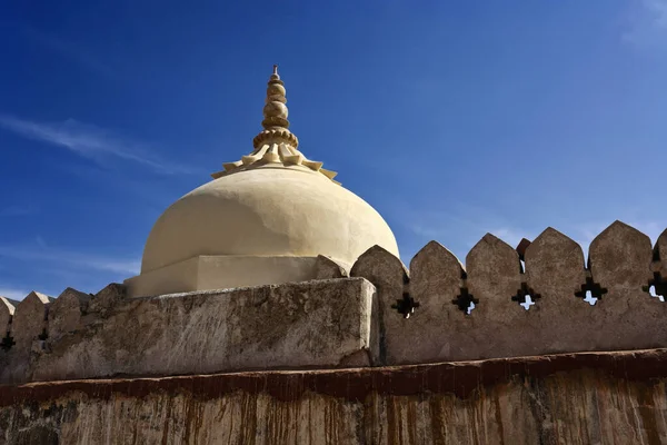 India Rajasthan Jaipur Amber Fort View One Domes Amber Fort — Stock Photo, Image